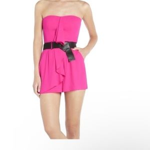 BCBG Runway Hot Pink women's "MINA" Strapless Romper